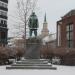 Roald Amundsen statue in Tromsø city