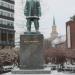 Roald Amundsen statue in Tromsø city