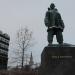 Roald Amundsen statue in Tromsø city