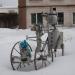Скульптура из трубопроводной арматуры в городе Щёлково