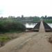 Floating bridge via West Dvina river.