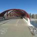 Peace Bridge in Calgary, Alberta city