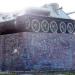 Воинский мемориал (танк Су-100, пушки) в городе Софиевская Борщаговка