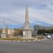 Glorieta de las Pirámides en la ciudad de Madrid