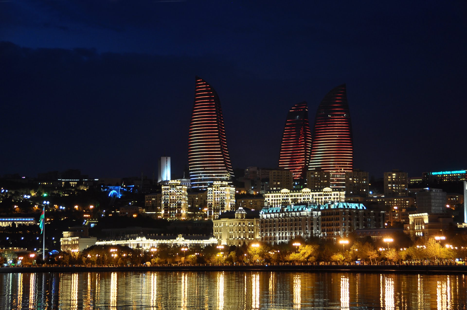 Баку башни пламени фото