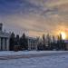 Площадь перед горсоветом в городе Новая Каховка