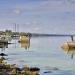Руины бывшего причала в городе Новая Каховка