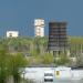 Недействующая деревянная градирня в городе Североуральск