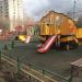 Бывшая детская игровая площадка с песочницей в городе Москва