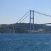 Bridge pylon in Istanbul Metropolitan Municipality city