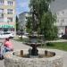 Фонтан со скульптурой в городе Кропоткин