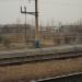 Железнодорожная платформа в городе Домна