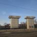 Опоры для будущей эстакады в сторону Криворожского шоссе в городе Днепр