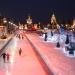 Место установки зимнего катка в городе Москва