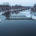 Мост теплотрассы через реку Уводь в городе Иваново