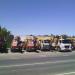 Стоянка грузовой техники в городе Краснодар