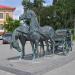 Скульптура «Пара коней, запряжённых в экипаж»