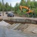 Временная объездная дорога в городе Полярные Зори