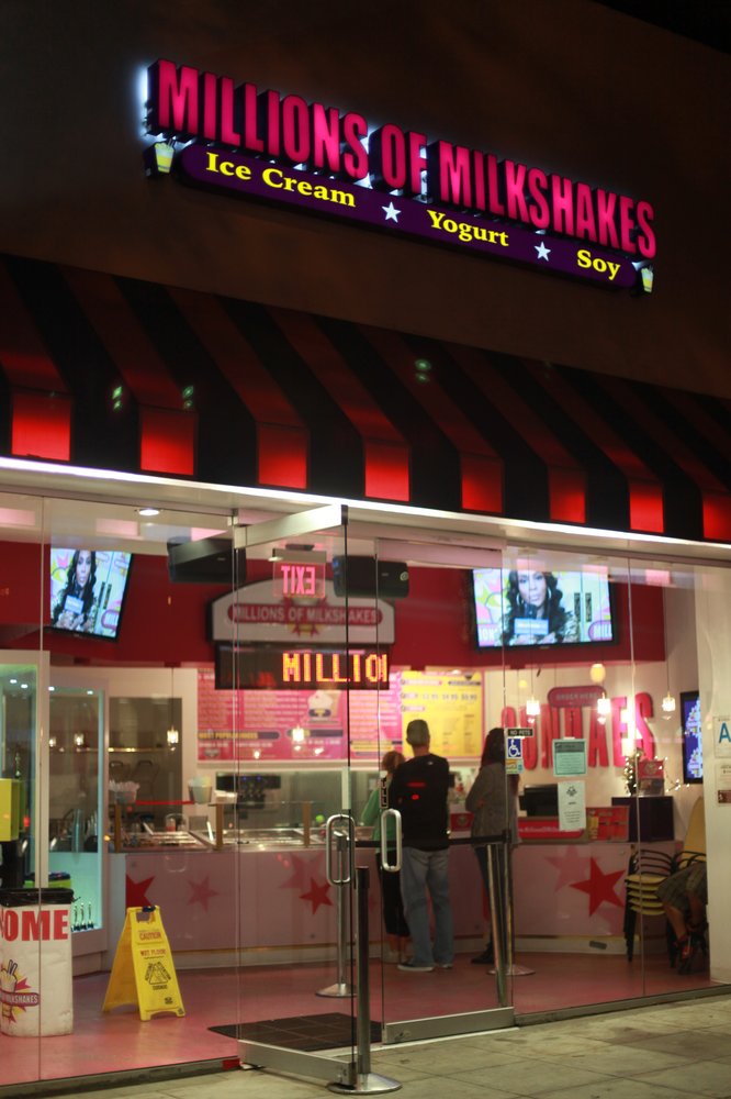 Millions of Milkshakes Los Angeles, California restaurant, ice cream parlor