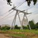 Анкерно-угловая опора ЛЭП 500 кВ в городе Красногорск
