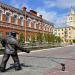 Скульптура «Сталевар» в городе Костанай