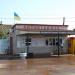 Bus station in Lazurne city