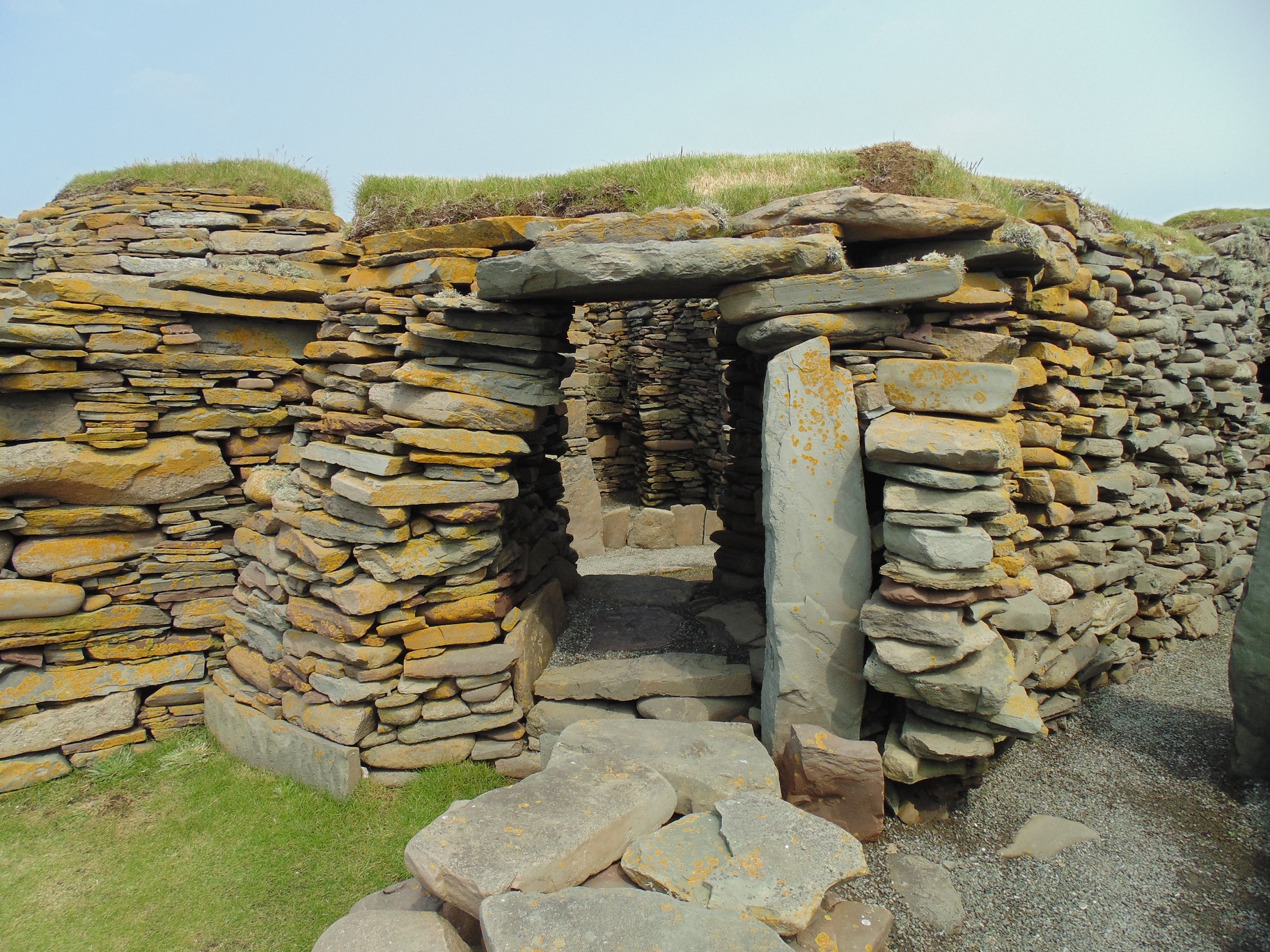 The broch and its courtyard