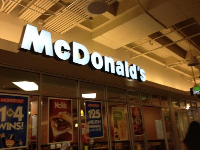 McDonald's Los Angeles, California restaurant, wifi hotspot