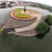 Statue of Shivaji at Katraj Lake in Pune city