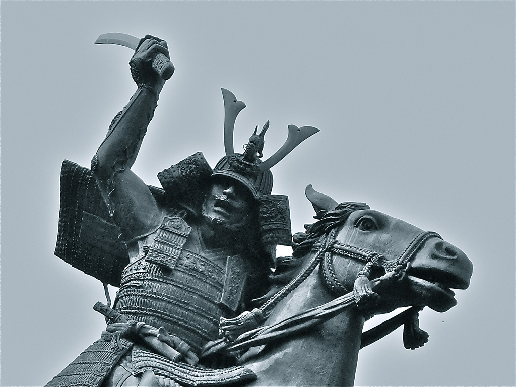 Nitta Yoshisada Statue - Fuchu