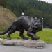 Sculpture of spelaea lion in Khanty-Mansiysk city