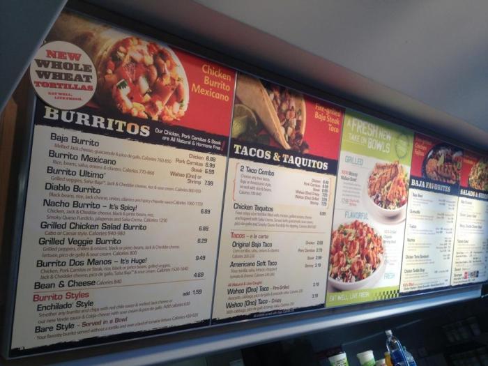 baja fresh express menu