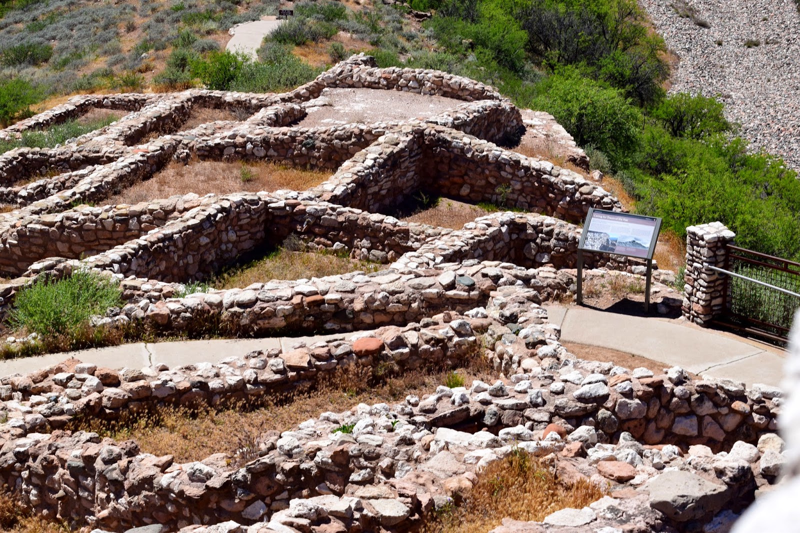 Tuzigoot National Monument park, pueblo, archaeological site, NRHP