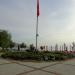 Albanian flag in Pogradec city