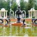 Поющий фонтан (ru) in Petropavl city