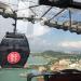 Sentosa Cable Car in Republic of Singapore city