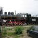 Паровоз-памятник Эм 723-37 в городе Няндома