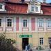 Funicular station at the foot of Petřín Mountain in Prague city