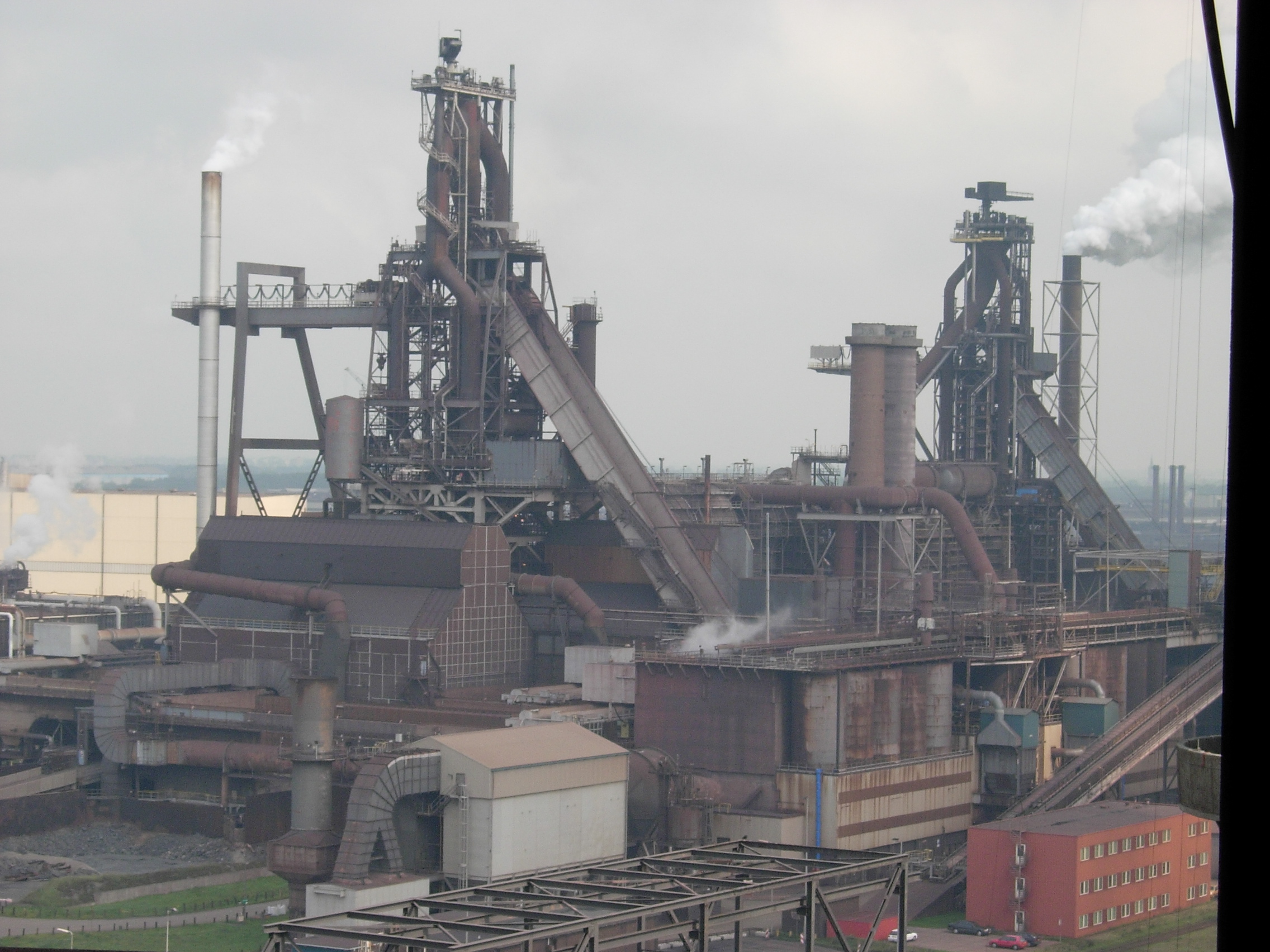 The Tata Steel steelworks in IJmuiden, Velsen, North Holland