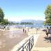 Fountains at Harbour Green Park in Vancouver city