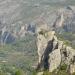 A rock with ruins