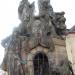 Statue of St. John of Matha, St. Felix of Valois, and St. Ivan in Prague city