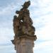 Statue of St. Luthgard in Prague city