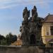 Statue of St. John of Matha, St. Felix of Valois, and St. Ivan in Prague city