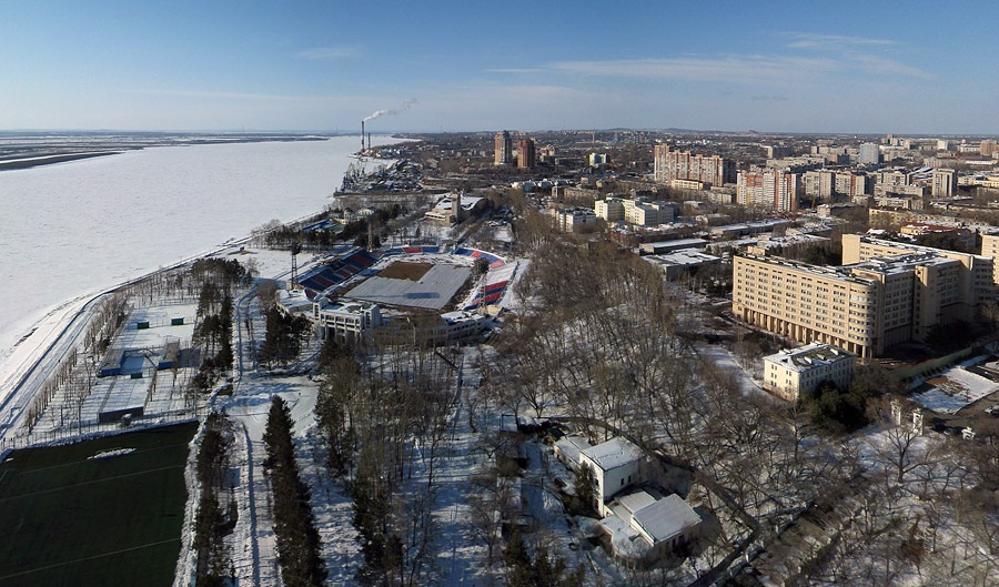 Park area of Lenin Stadium - Khabarovsk