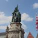 Statue of Jan Breydel and Pieter de Coninck in Bruges city