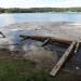 Деревянный пирс для прыжков в воду в городе Лыткарино