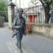 Statue of Robert Fergusson in Edinburgh city