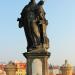 Statue of St. Anthony of Padua in Prague city