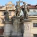 Statue of St. Cosmas and St. Damian in Prague city